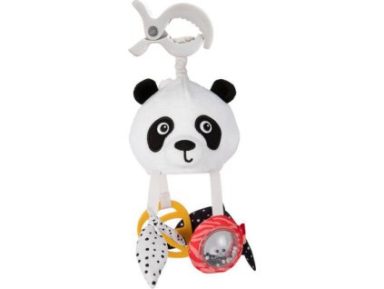 CANPOL babies Senzorická závěsná cestovní hračka PANDA s klipem BabiesBoo