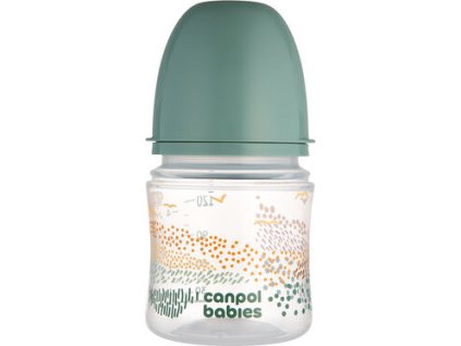 CANPOL babies Antikoliková lahev EasyStart MOUNTAINS 120ml zelená