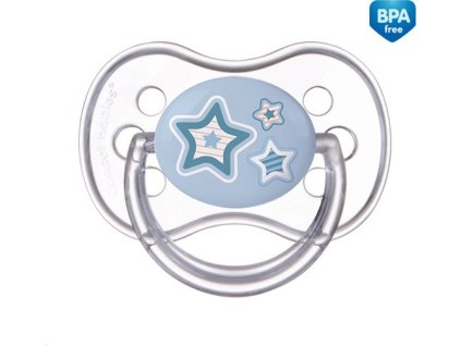 CANPOL babies Dudlík 0-6m silikonový symetrický NEWBORN BABY modrý