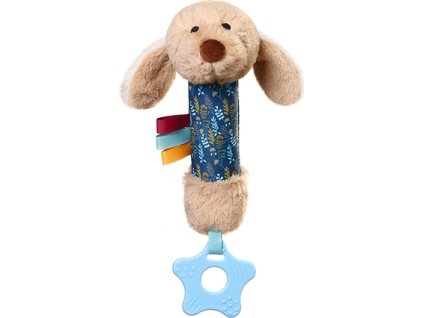 Baby Ono Plyšová pískací hračka s kousátkem DOG WILLY