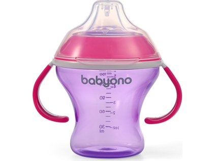 Baby Ono Nevylévací hrníček s měkkým pítkem 180 ml RŮŽOVÁ