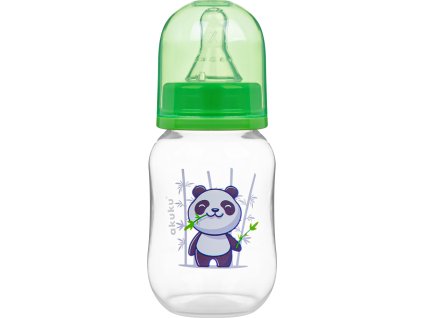 Láhev s obrázkem Akuku 125 ml panda zelená
