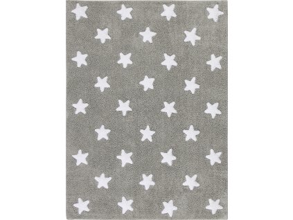 Přírodní koberec, ručně tkaný Stars Grey-White