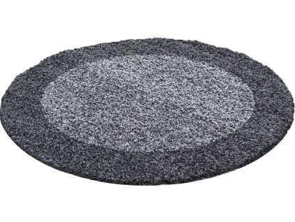 Kusový koberec Life Shaggy 1503 grey kruh