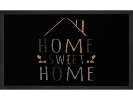 Protiskluzová rohožka Home sweet home 103797 Black Creme
