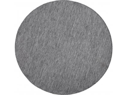 Kusový koberec Twin-Wendeteppiche 103097 grau creme kruh – na ven i na doma