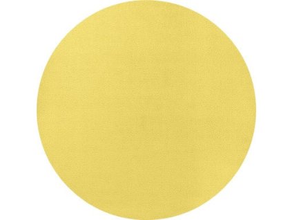 Kusový koberec Fancy 103002 Gelb - žlutý kruh
