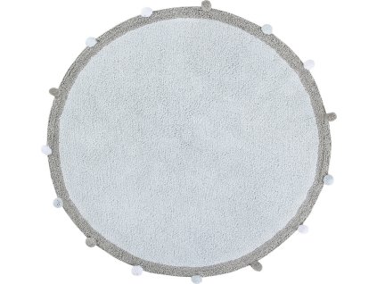 Pro zvířata: Pratelný koberec Bubbly Soft Blue kruh