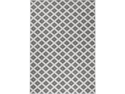 Kusový koberec Twin-Wendeteppiche 103126 grau creme – na ven i na doma