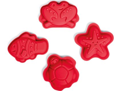 Bigjigs Toys Silikonové formičky červené Cherry