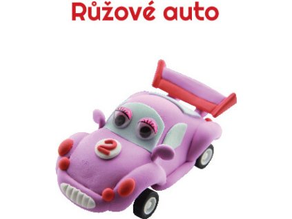 Paulinda modelovací hmota Racing Time auto růžové