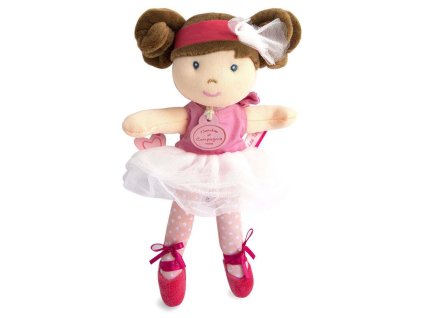 Doudou Jolijou Panenka mini baletka "Les Tutus" 23 cm světle růžové šaty