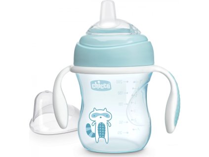CHICCO Hrneček učící Transition s držadly 200 ml modrý 4m+