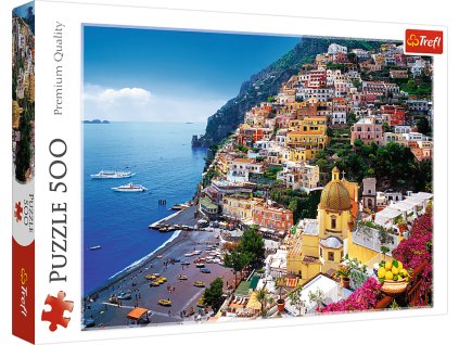 TREFL Puzzle Mesto Positano pobrežie Talianska, 500 dielikov