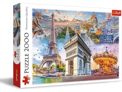 TREFL Puzzle Víkend v Paříži 2000 dílků