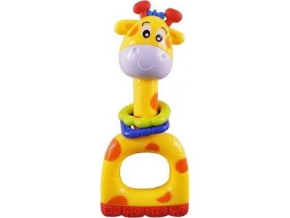 Detská hrkálka Baby Mix Žltá žirafa