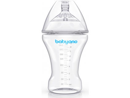 BabyOno BabyOno antikoliková fľaša Natural - 260 ml