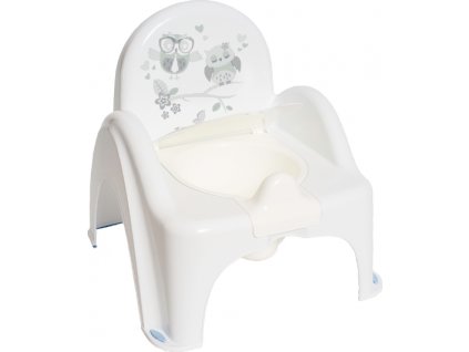 Dětský nočník s poklopem Sovy bílý