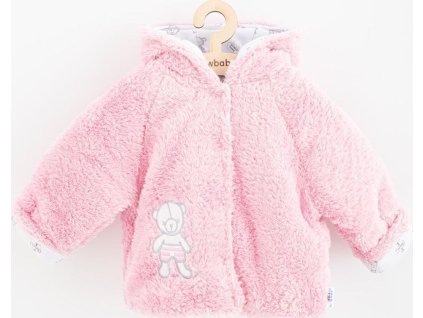 Zimní kabátek New Baby Nice Bear růžový 80 (9-12m)