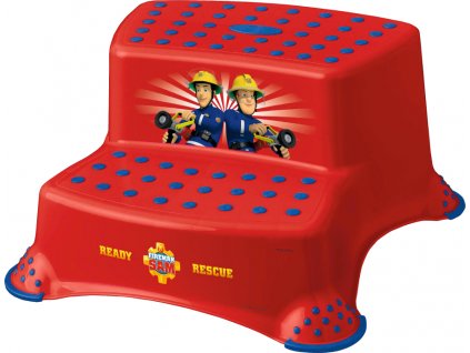 Keeeper Stolička - schůdky s protiskluzovou funkcí - Fireman Sam - červené