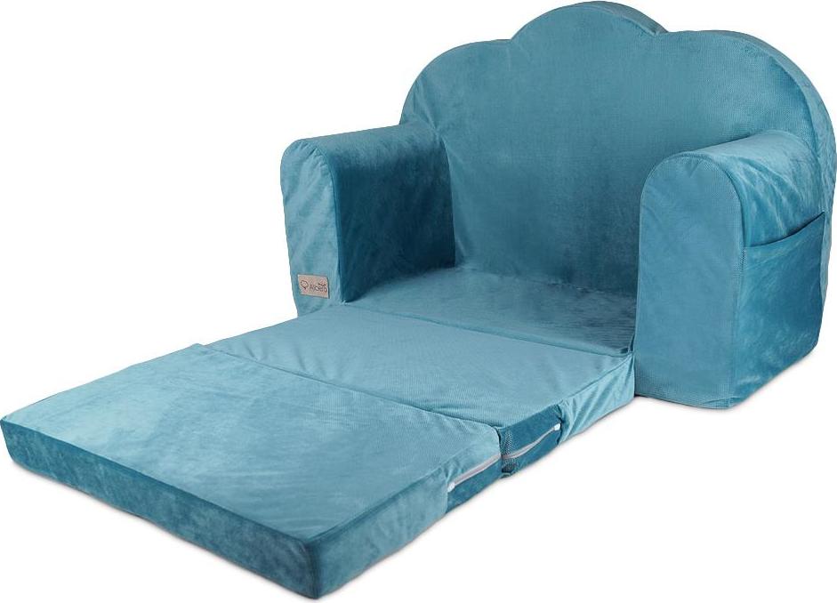 Rozkladacia pohovka Albero Mio puff Velvet V111 modrá