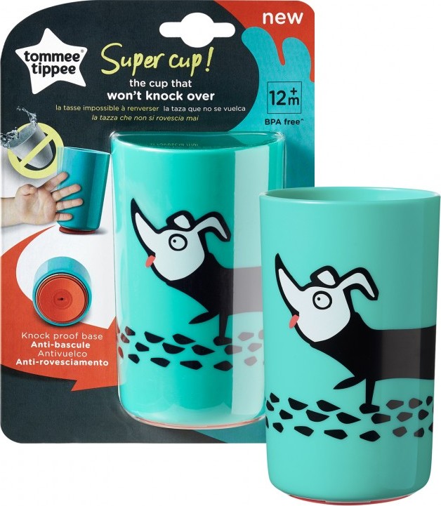 Tommee Tippee Tommee Tippee Stabilní hrnek Super Cup 300 ml 12m+ Pejsek, zelený