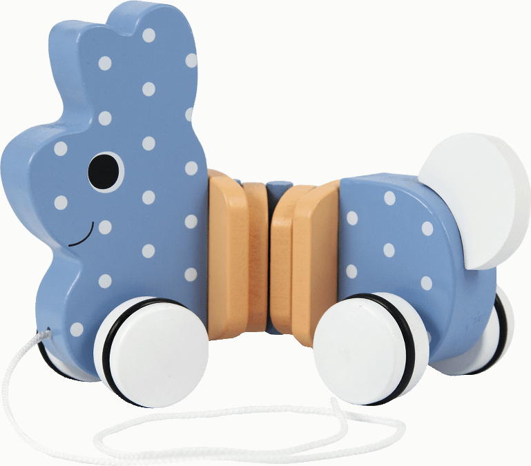 Trefl Trefl Edukační dřevěná hračka Zajíček, modrá