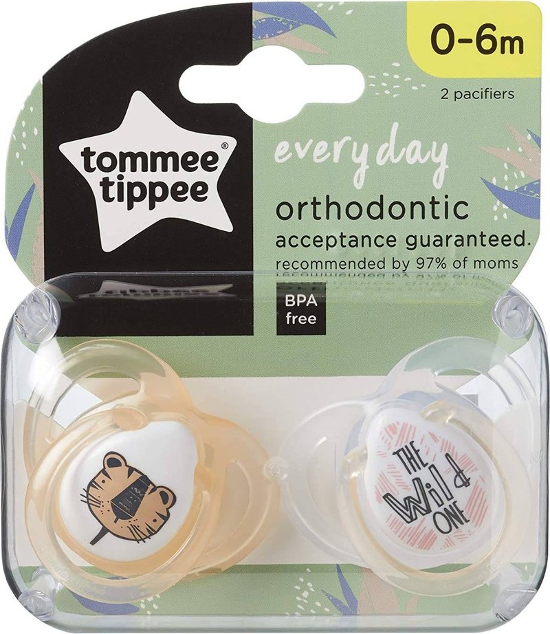 Tommee Tippee Tommee Tippee Dudlík Any Time, 0-6 m - bílá/růžová