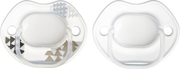 Tommee Tippee Tommee Tippee Dudlík Urban Style 0-6 m - bílá/transparentní