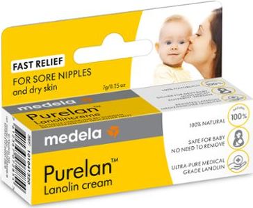 MEDELA Hojivý krém Purelan s lanolinem na bolavé bradavky, 7g