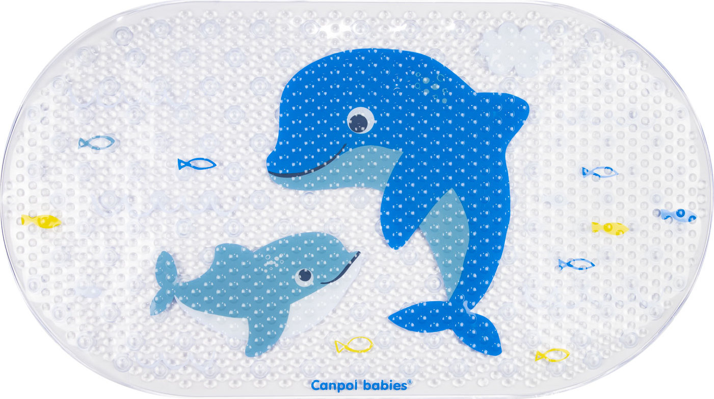 Canpol babies Protiskluzová podložka do vany - Delfín, modrá
