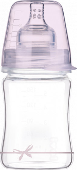LOVI Sklenená fľaša 150 ml Diamond Glass - luk