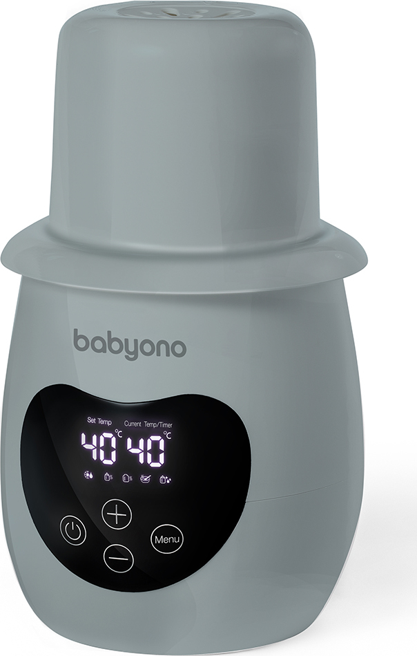 BabyOno Elektronický ohřívač a sterilizátor HONEY NATURAL, šedý