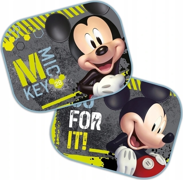 Disney Stínítko do auta boční 2 ks - Mickey Mouse, Go for it!