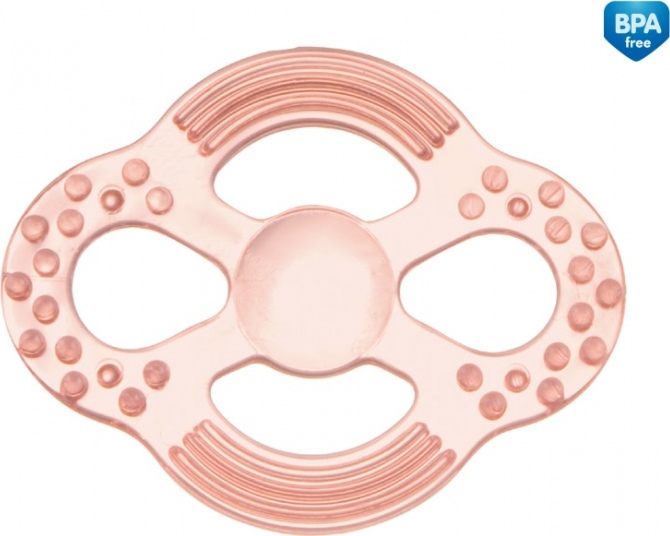 Canpol babies Čtyřlístek elastické kousátko Růžová