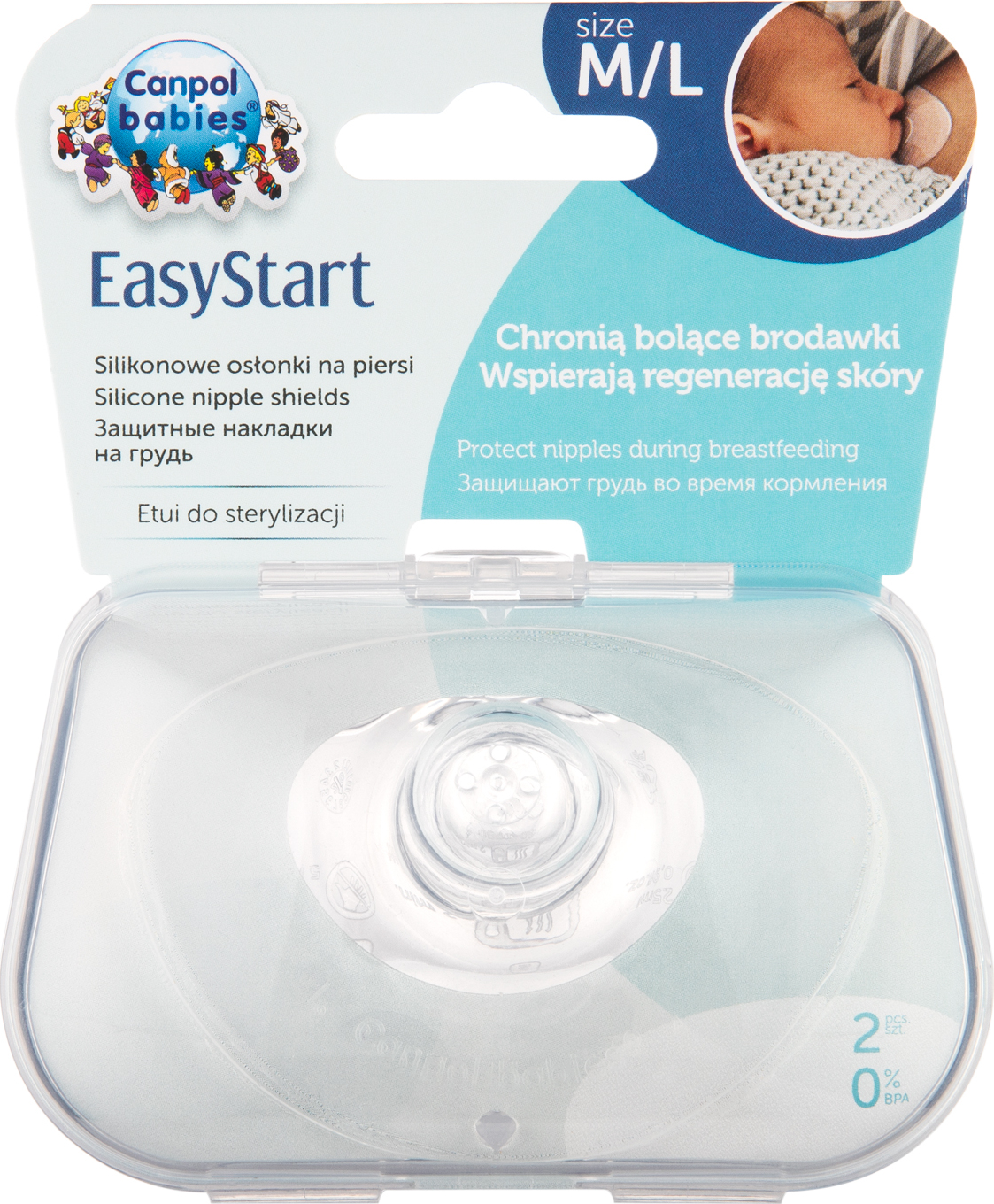 CANPOL 18/603 Chránič prsní bradavky EasyStart univerzální M/L 2ks