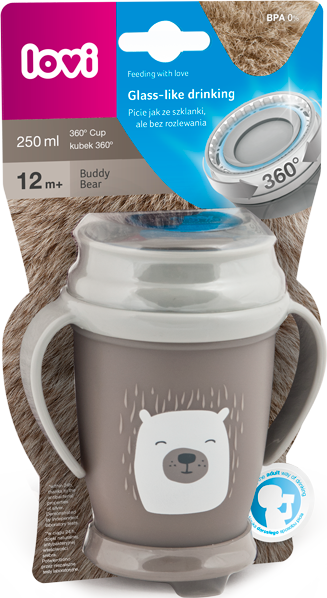 LOVI 1/599 Hrnek s uchem 250 ml JUNIOR BUDDY BEAR unisex