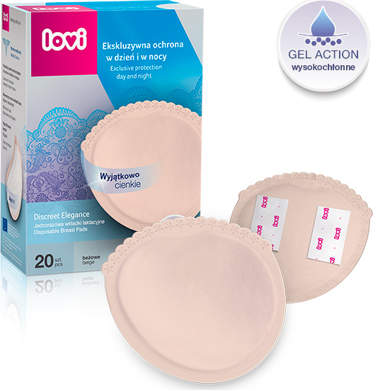 LOVI 19/610 Discreet Elegance prsné vložky 20ks béžová