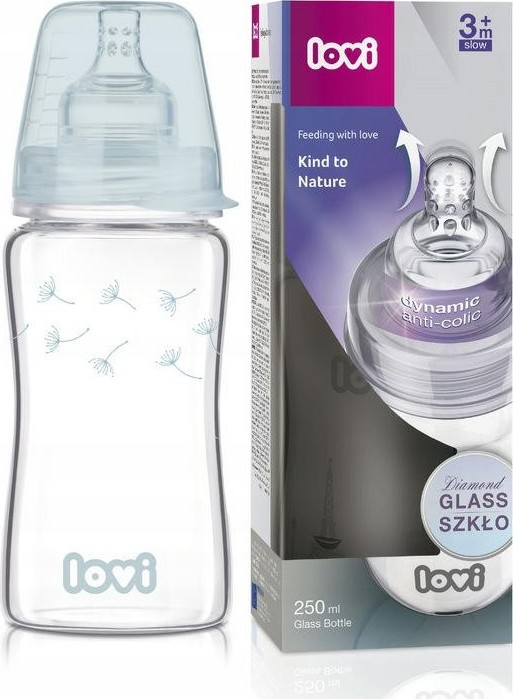 LOVI 74/205 Láhev skleněná Diamond Glass 250 ml Botanic