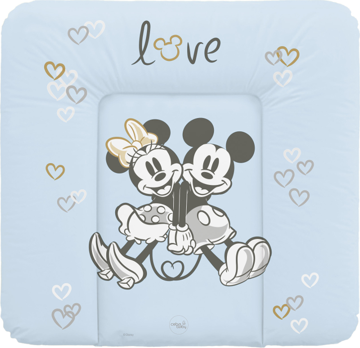 Ceba Baby Přebalovací podložka měkká 75x72cm Disney Minnie & Mickey,modrá