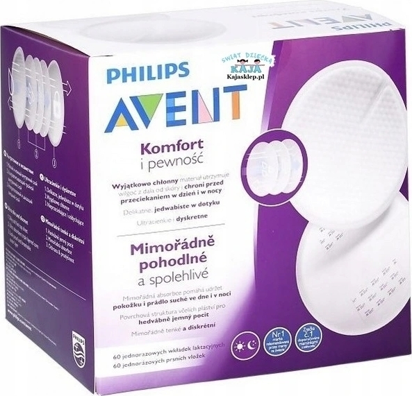 PHILIPS AVENT AVENT SCF254/61 jednorázové prsní vložky 60 ks