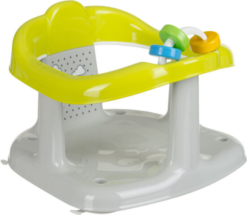 MALTEX dětské sedátko do vany s hračkou šedá zelená