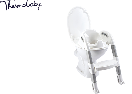 Abakus Thermobaby Kiddyloo židlička na wc šedá