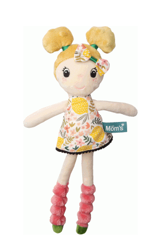 Hencz Toys Mäkká handrová bábika MAJA s blond vlasmi