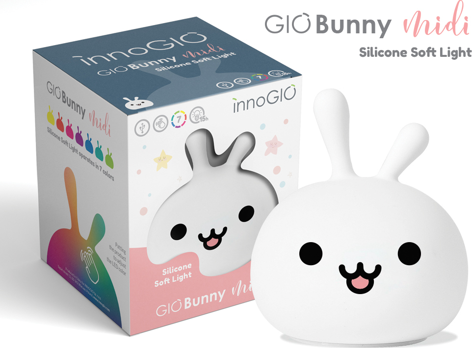 Innogio Přenosná silikonová lampička - Bunny