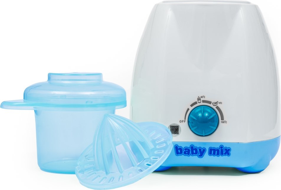 Elektrický ohřívač lahví a dětské stravy s příslušenstvím Baby Mix modrý