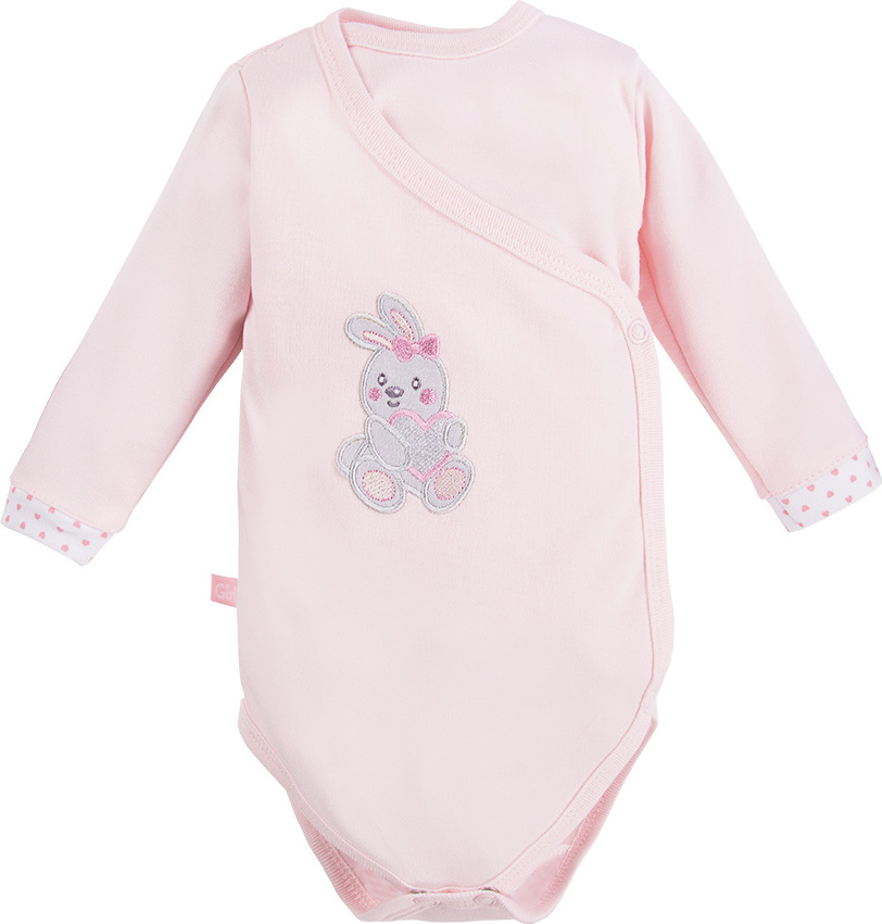 Ewa Body pro předčasně narozené děti Newborn dl.rukáv růžová