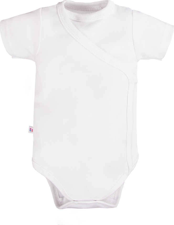 EEVI Kojenecké body s krátkým rukávem White Basic bílá 56 (0-3m)