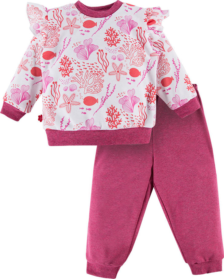 Eevi dětské pyžamo korálově růžová