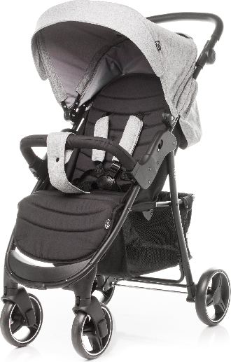 4Baby Sportovní kočárek 4 BABY RAPID MELANGE LIGHT GREY